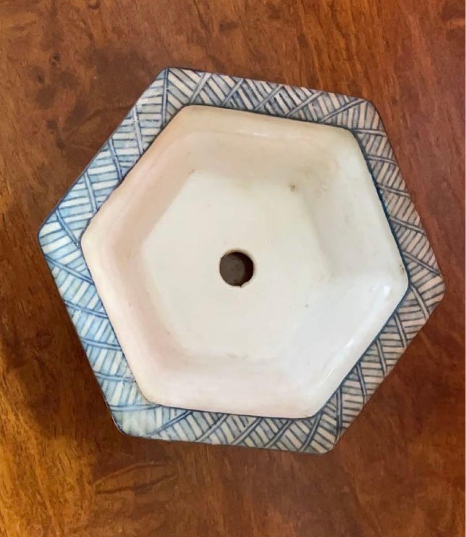 【希少】祥石　盆栽鉢　風景画　烙印　盆栽鉢　ミニ盆栽　盆栽　鉢　盆栽小鉢