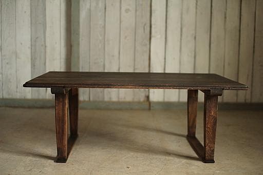 味のある木製のテーブル　ちゃぶ台　古家具　古民家