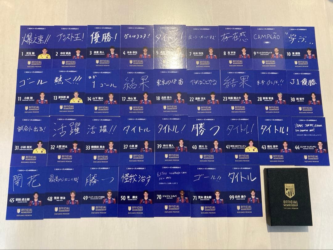 FC東京　2024 直筆サイン入り全選手カードセット　フルコンプ　日本代表