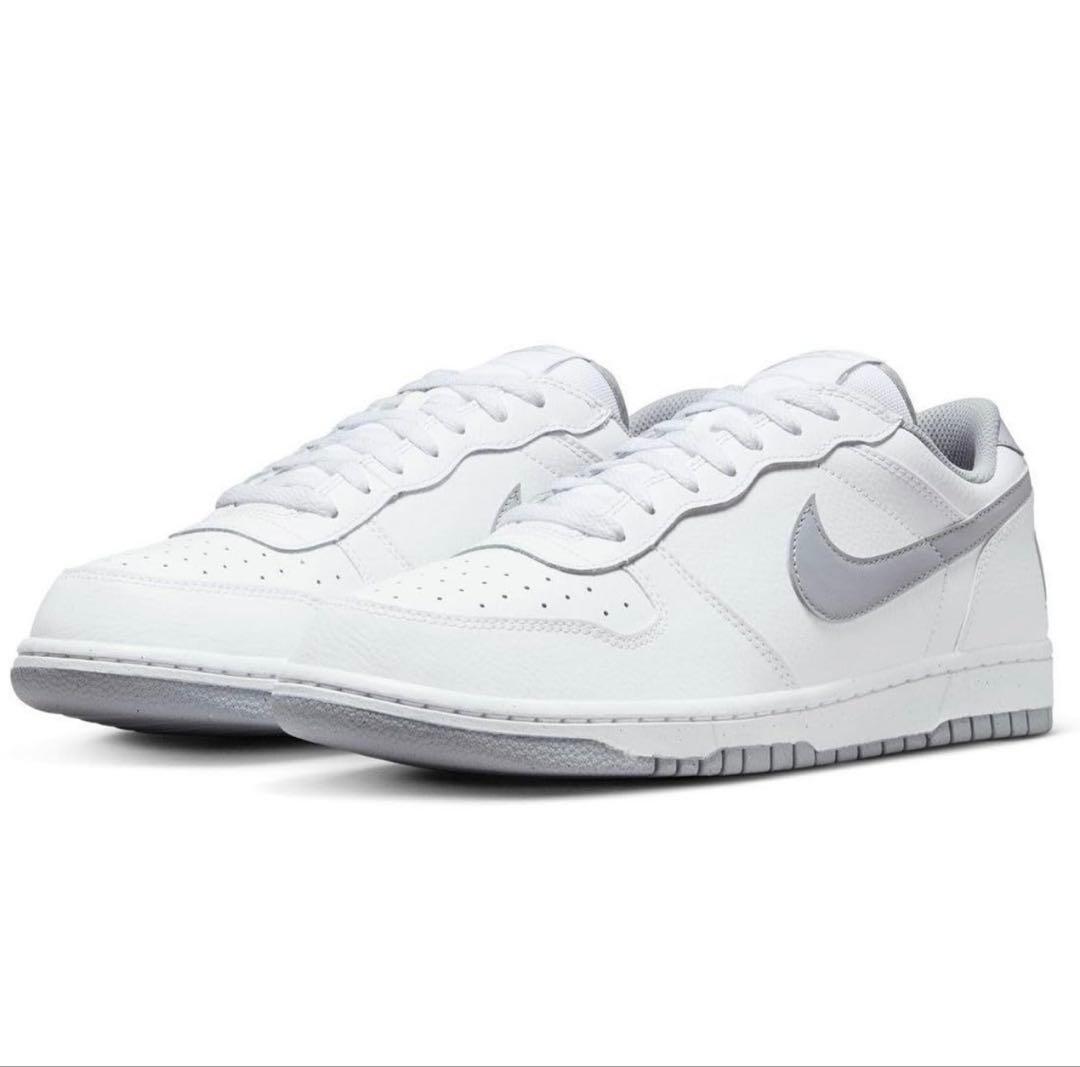 ［ナイキ】ビッグローNIKE BIGLOWホワイト/グレー [26.5￼ cm]