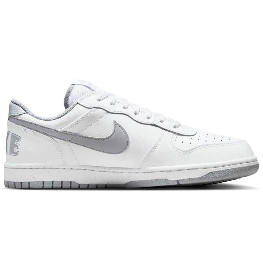 ［ナイキ】ビッグローNIKE BIGLOWホワイト/グレー [26.5￼ cm]