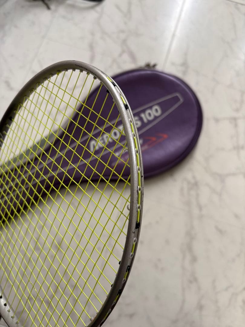 超希少！レア！当時物！旧ロゴ！YONEX エアロータス100 専用ケース付き