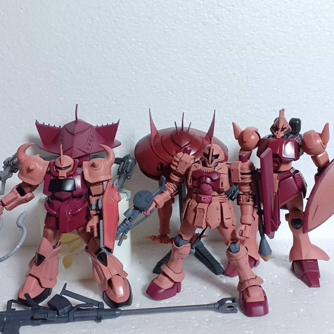 ジークアクス最終回に登場したHG1/144シャア専用6体再現セット