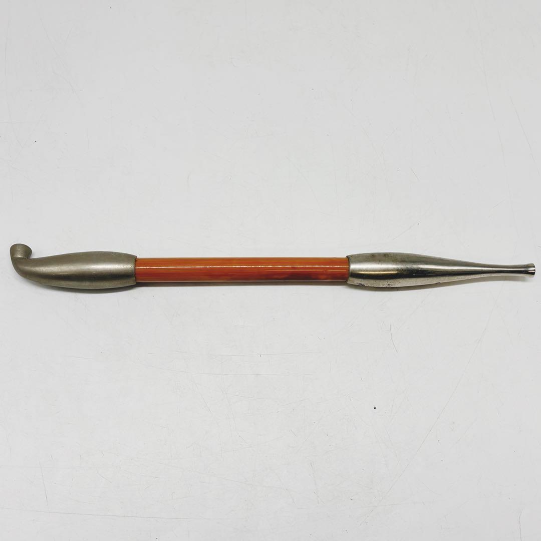 レトロ アンティーク 浅草煙管勝ち虫銀色 喫煙具 キセル 煙管