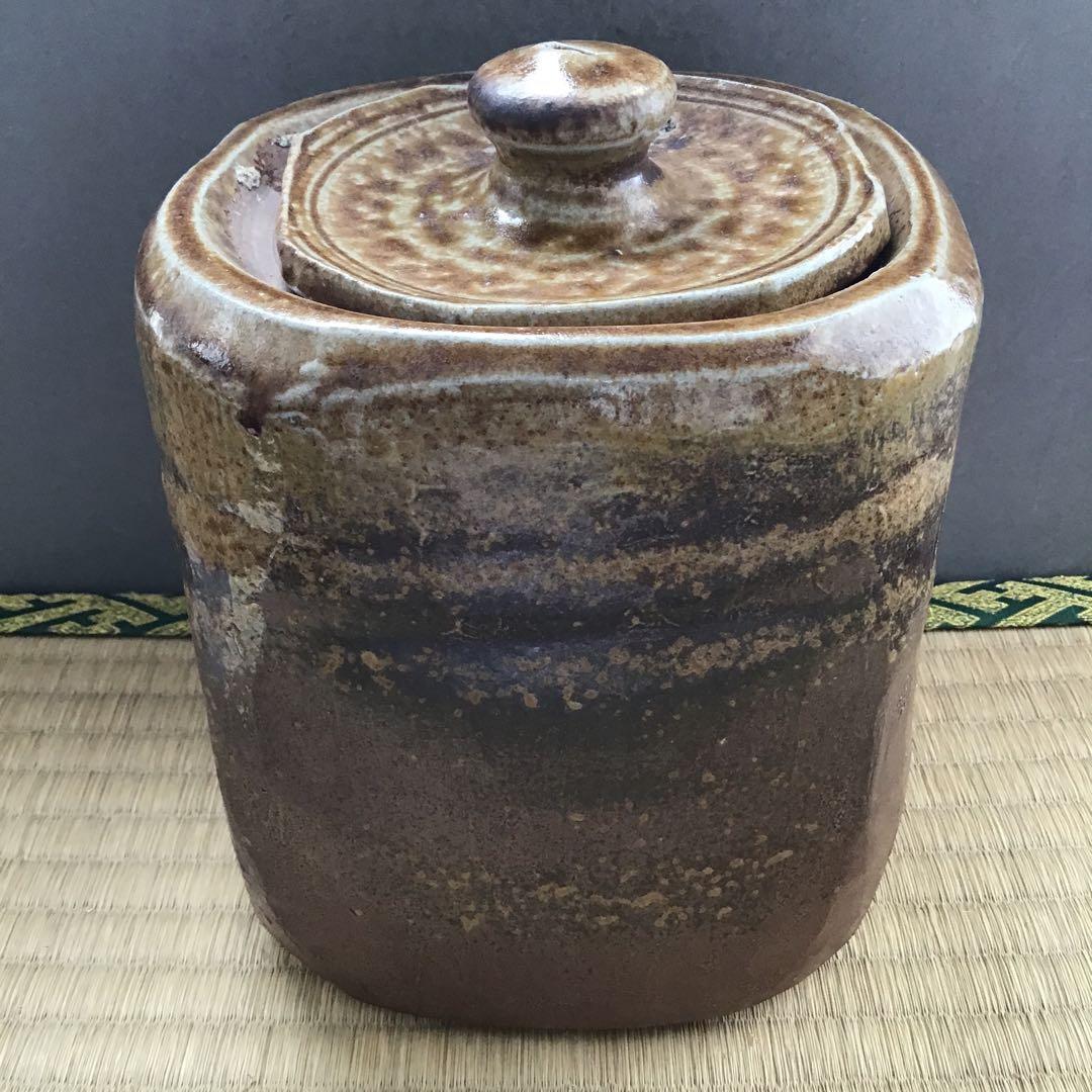 茶道具　水指　備前焼水指　大平孝昭作　栞　共箱　S39MS