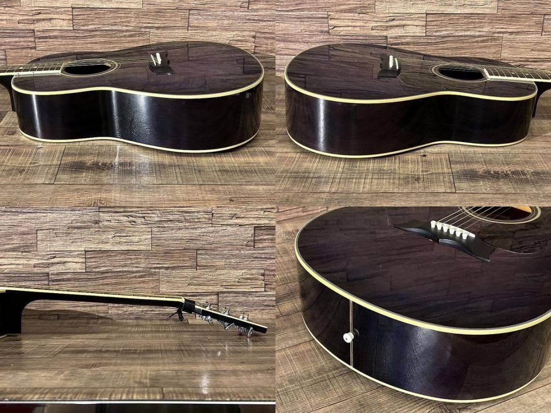 希少カラー パープルサンバースト モーリス MG-30 アコースティック ギター