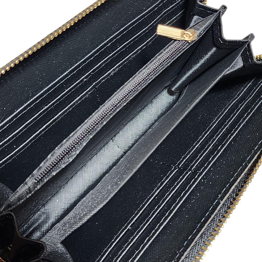 CHANEL　長財布　キルティング　ゴールドチェーン