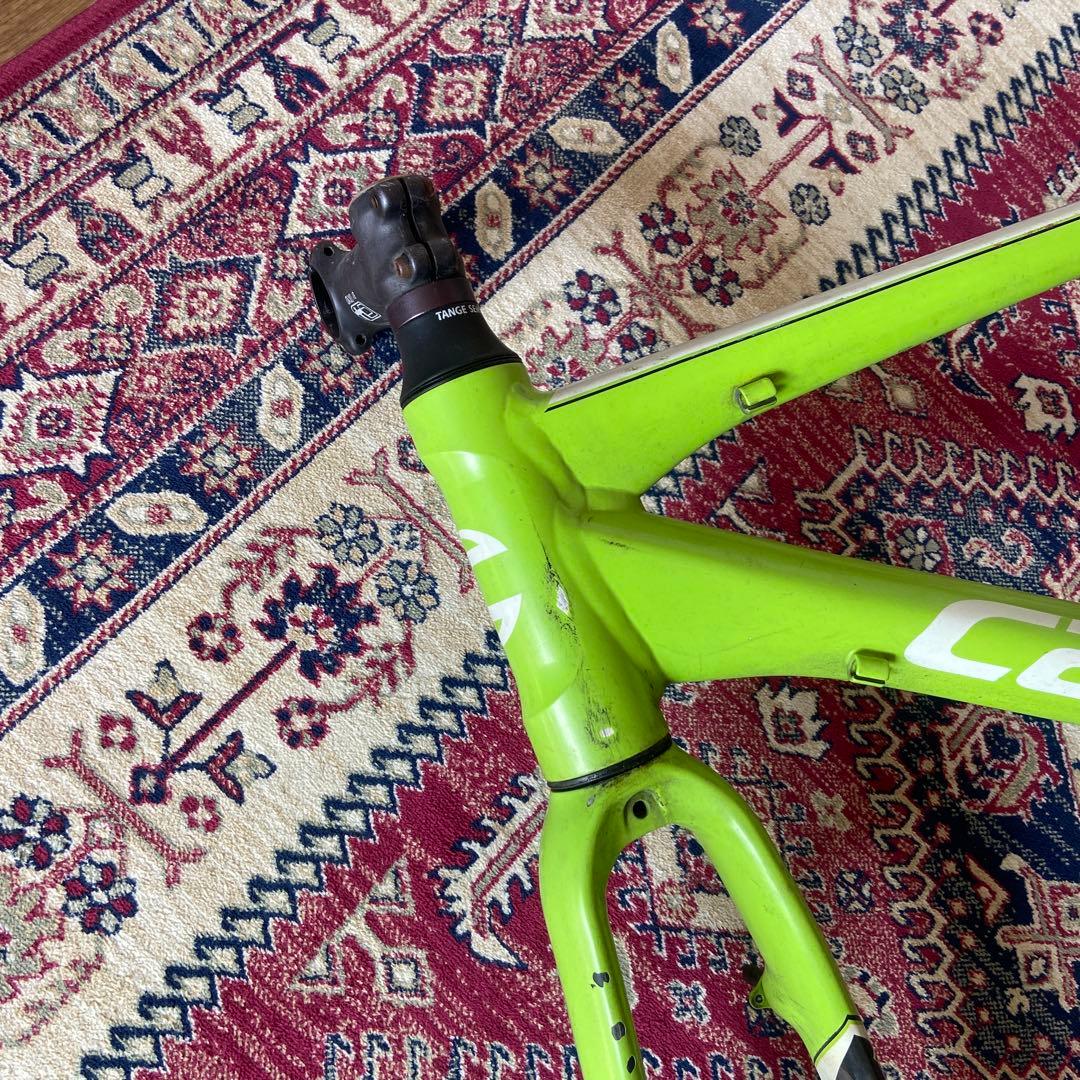Cannondale グリーン ロードバイクフレーム　キャノンデール