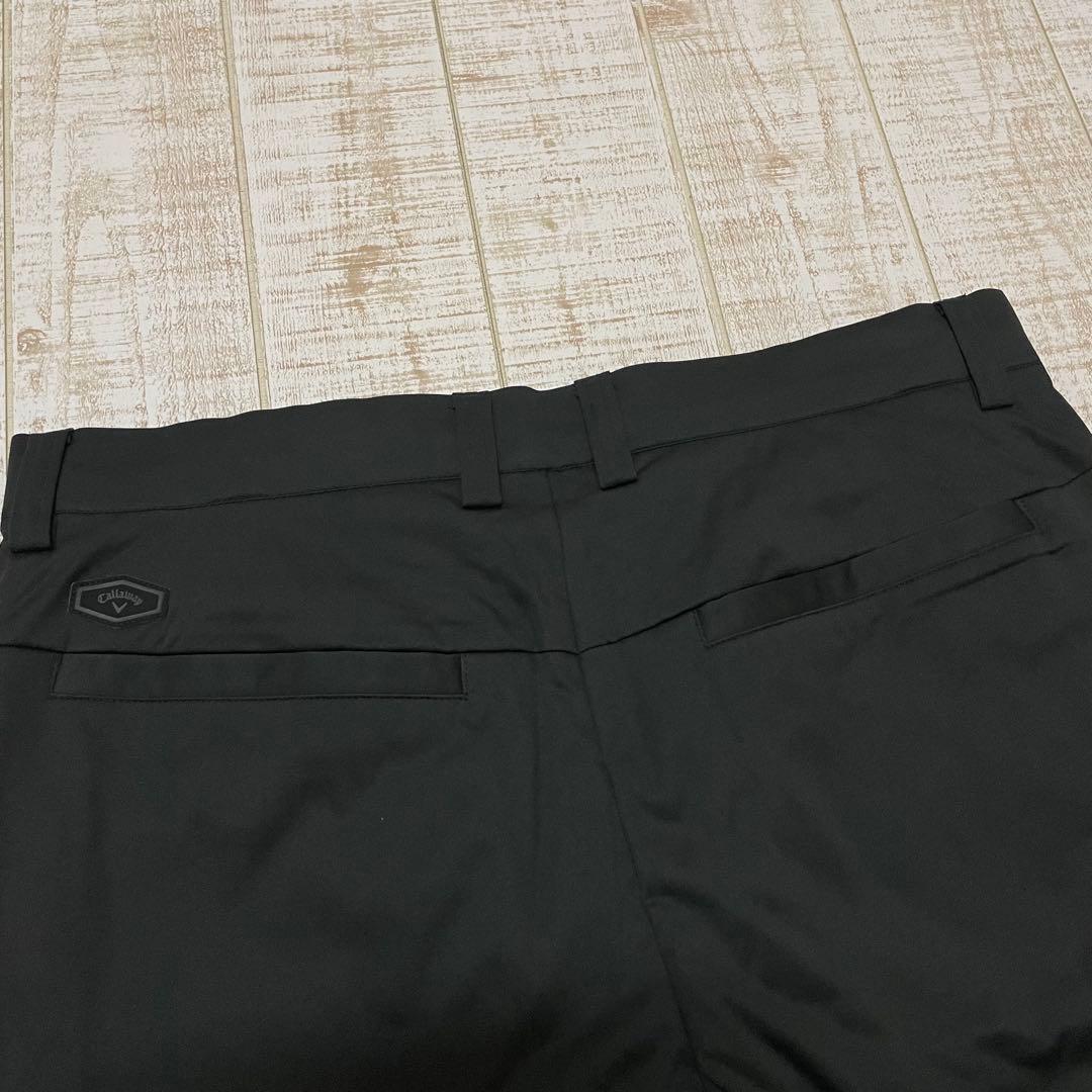 新品 キャロウェイ パンツ ふんわり裏地 極暖 アーチロゴ ブラック Lサイズ