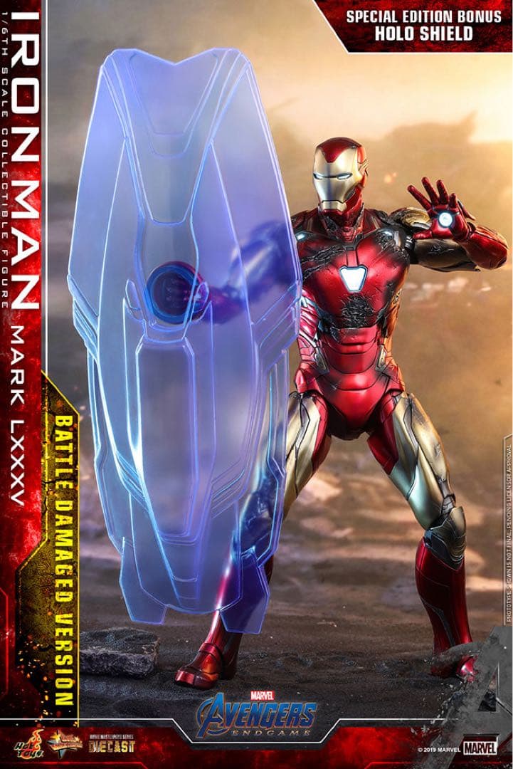Hottoys アイアンマン マーク85 バトルダメージ版 ボーナスアクセサリー