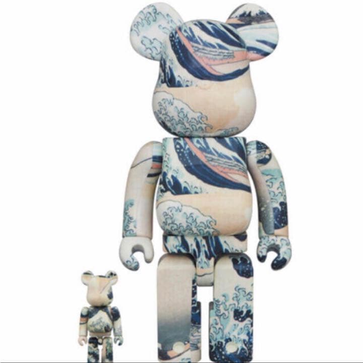 BE@RBRICK 葛飾北斎 神奈川沖浪裏 400％100% ベアブリック 北斎