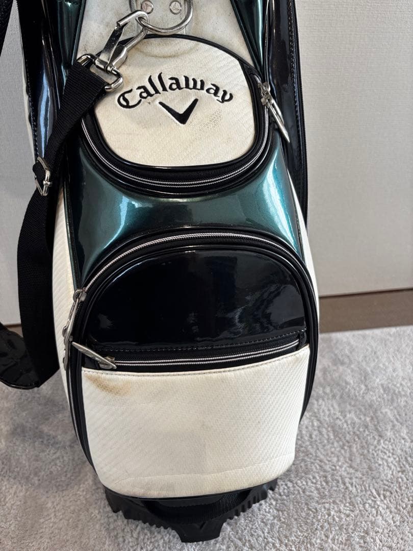 【DY】Callaway キャディバッグ ホワイト/ダークグリーン