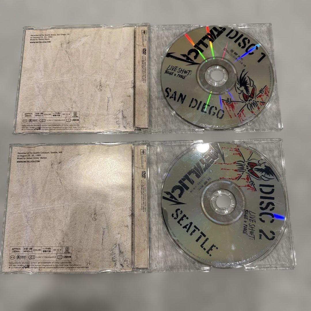 メタリカ/LIVE SHIT:BINGE & PURGE 国内盤3CD＋2DVD