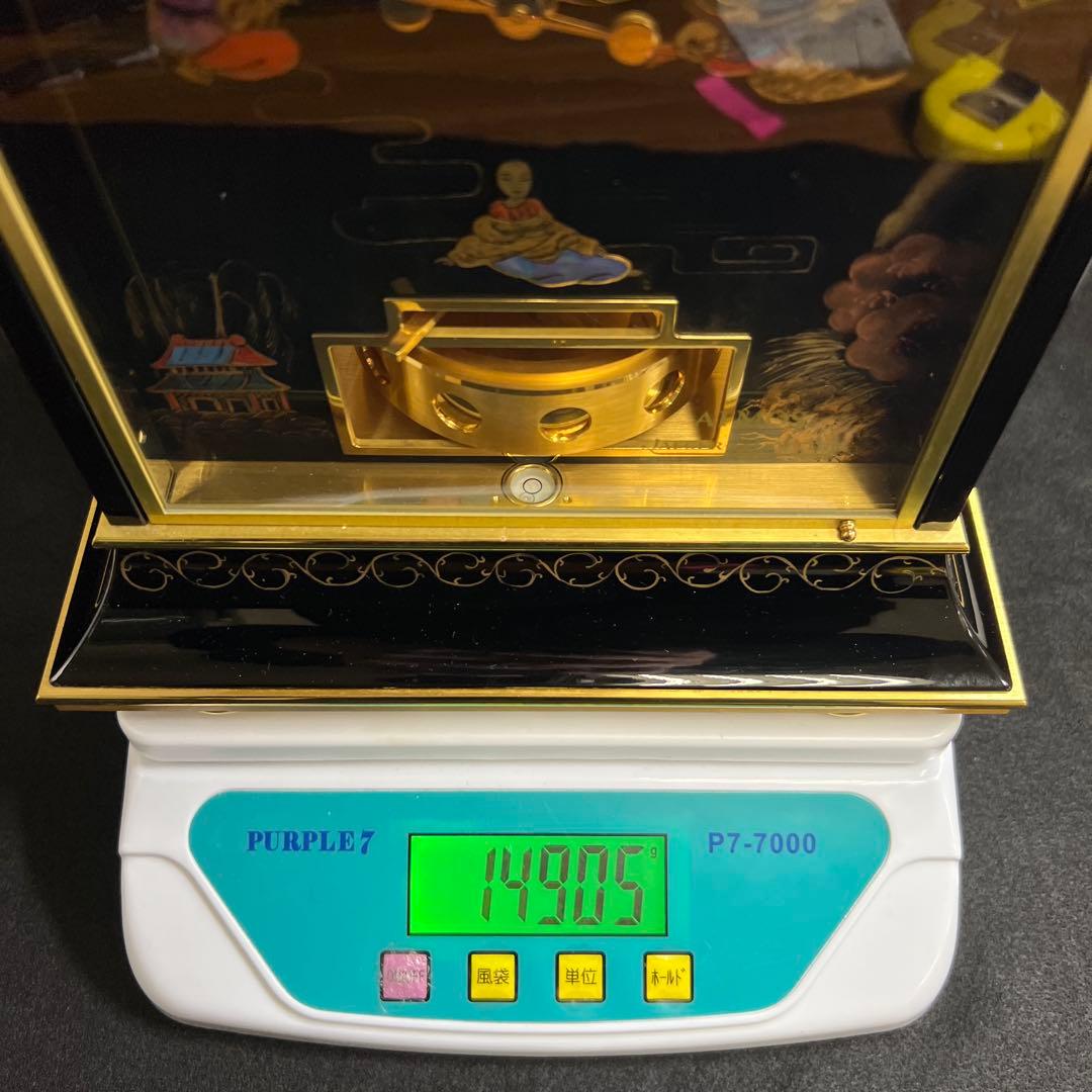 ジャガールクルト　アトモス　蒔絵最高級　時計　高さ27.5㎝幅22.5㎝チエウ