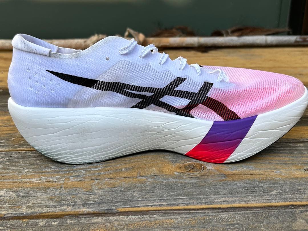 ASICS SPEED RAY 27.0cm ホワイト/フラッシュレッド