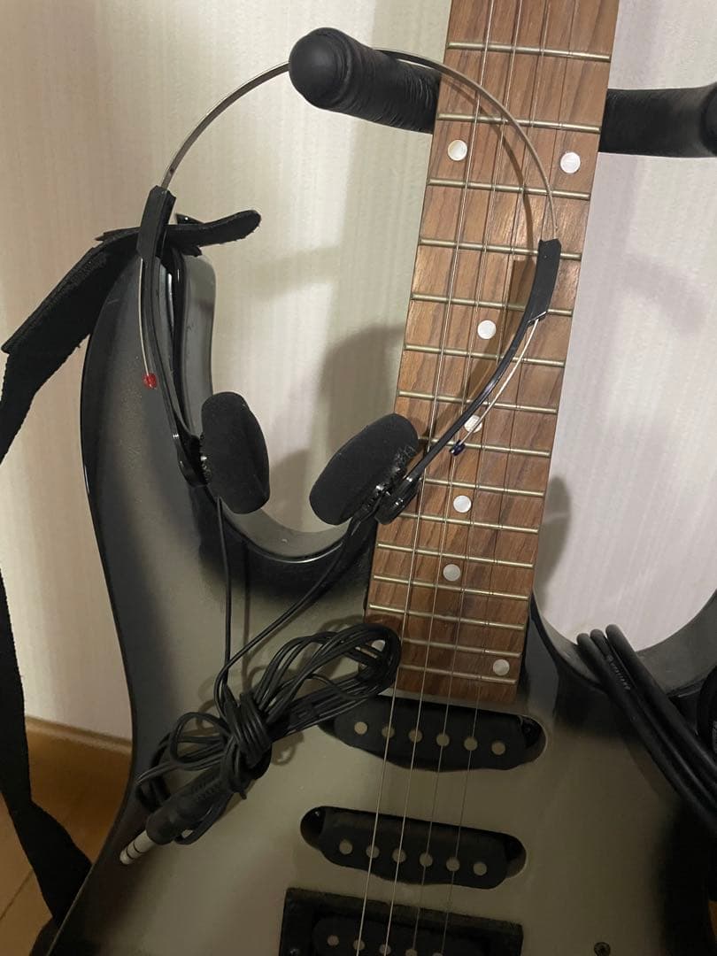 エレキギター シルバーグラデーション PG-10アンプ付き