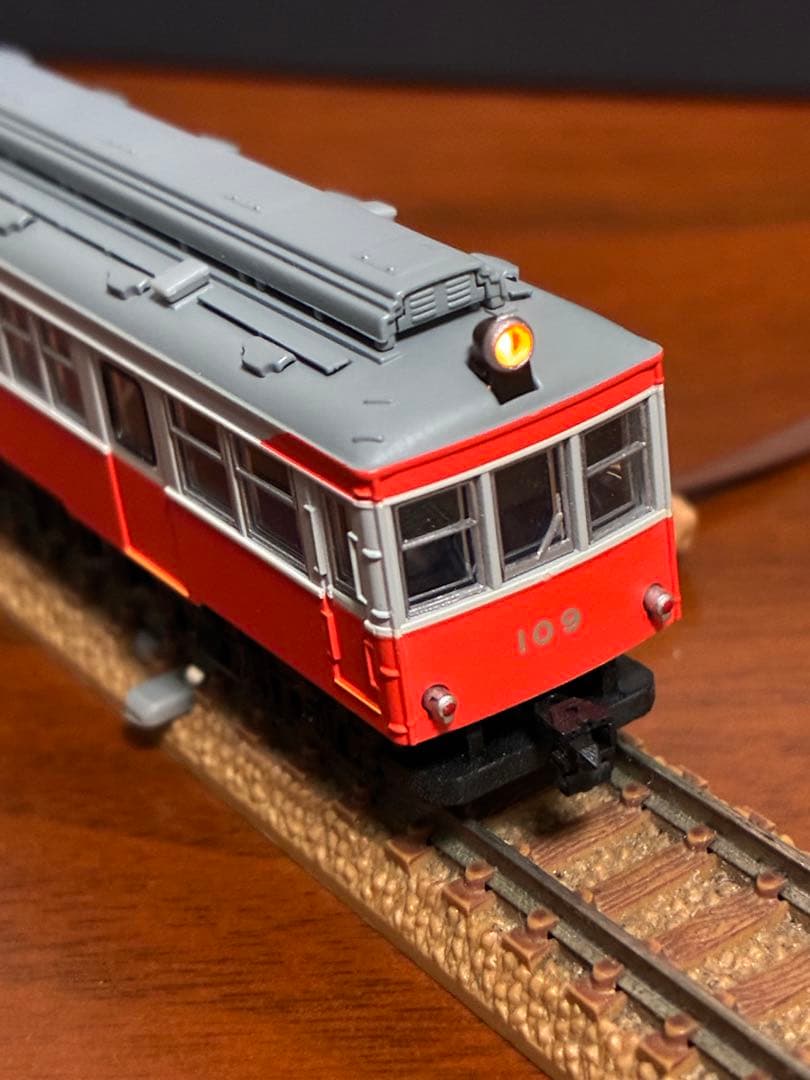 箱根登山鉄道モハ2形　元塗装(2輌セット) モデモ　動力動作確認済