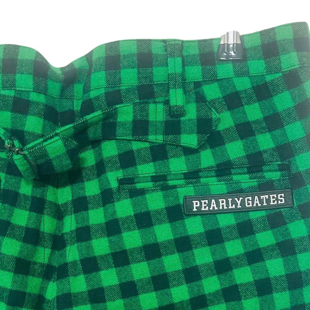 新品未使用✨PEARLY GATES 6 ゴルフパンツ 総柄 チェック 緑 黒