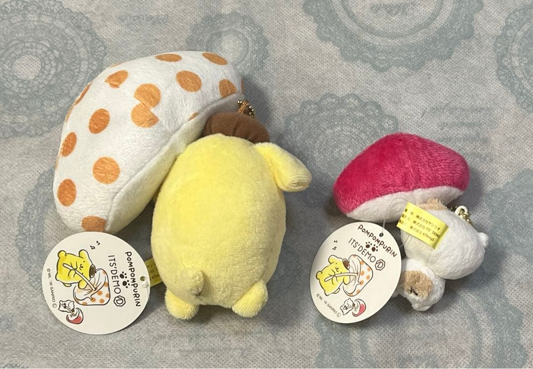 【新品・レア・タグ付】ITS'DEMO ポムポムプリン　きのこマスコット