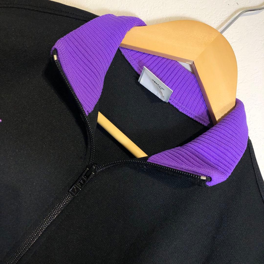 PUMA トラックジャケット 90s ブラックパープル