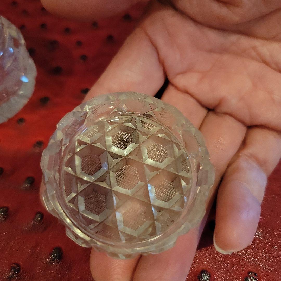 ヴィクトリア朝時代 切子ガラスのピルケース
