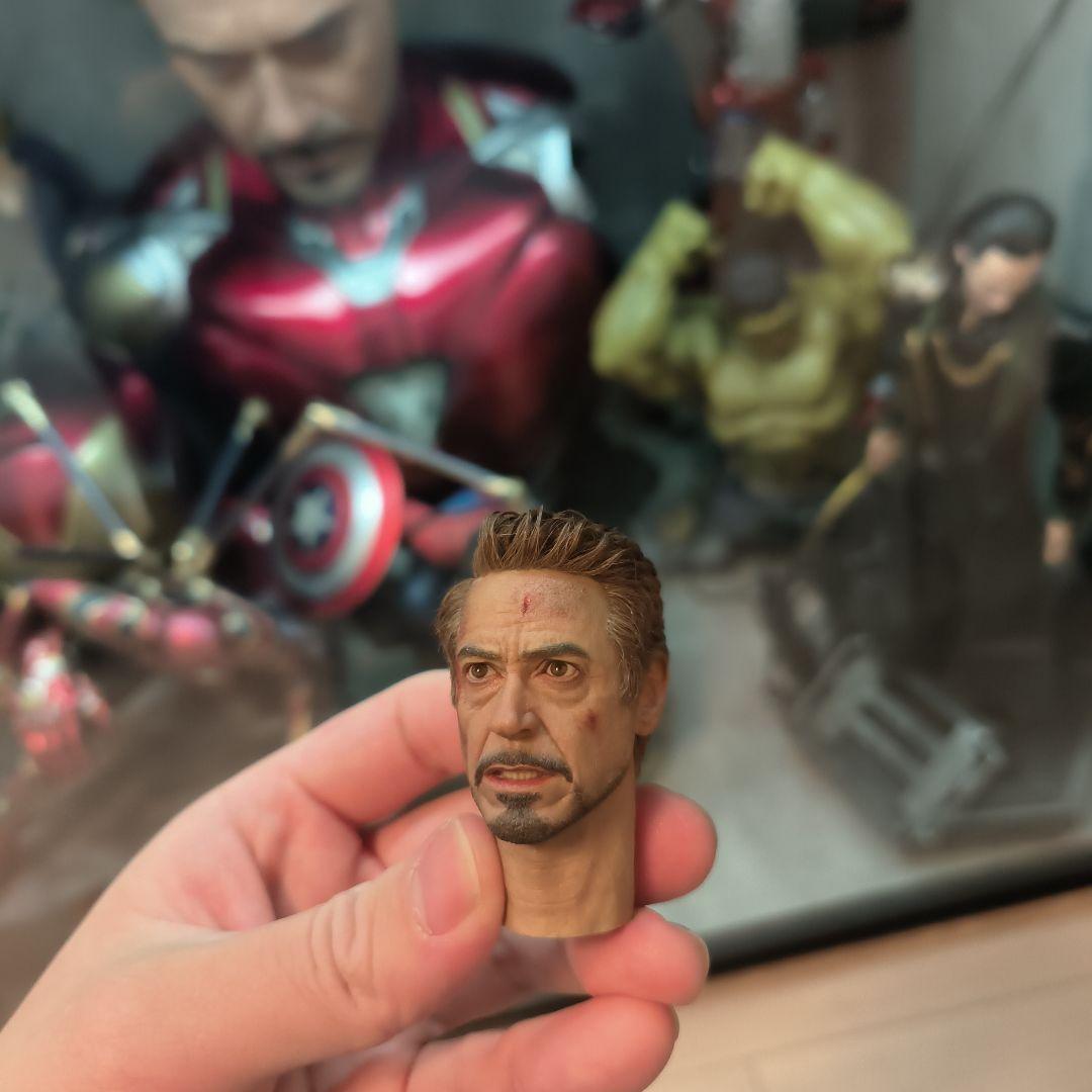nut pizトニー・スターク ヘッドスカルプト 1/6
