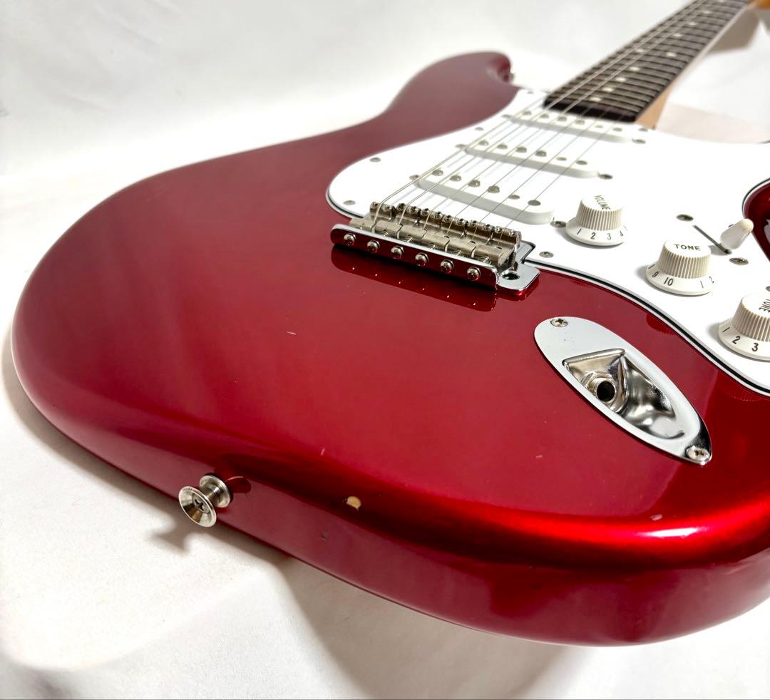 【新品弦張替済】Fender Japan ストラト キャディーアップルレッド