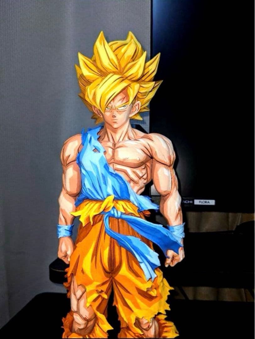 リペイント　ドラゴンボール　SMSP 超サイヤ人　孫悟空　2D 二次元彩色