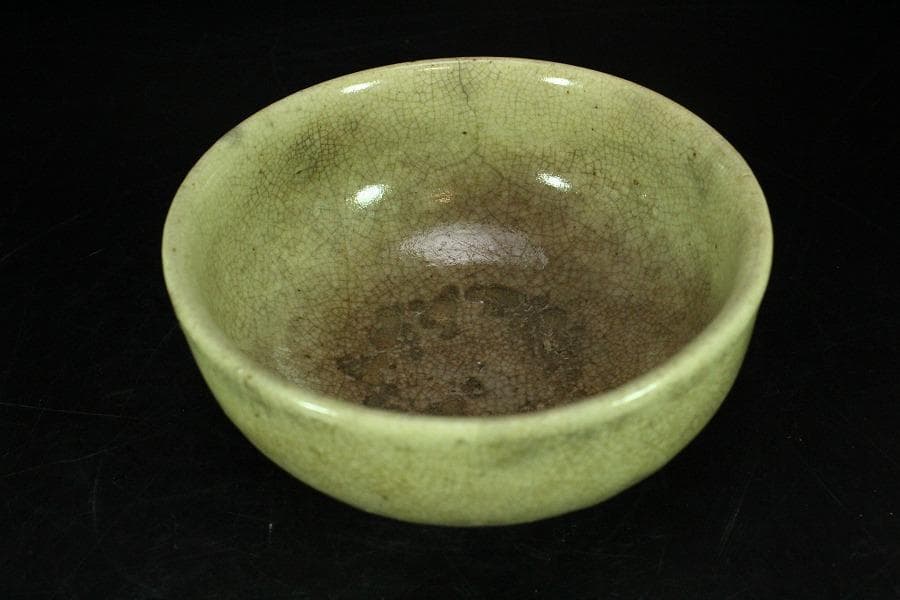 茶道具 古萩 茶碗 仕服 時代物(K-XA816)