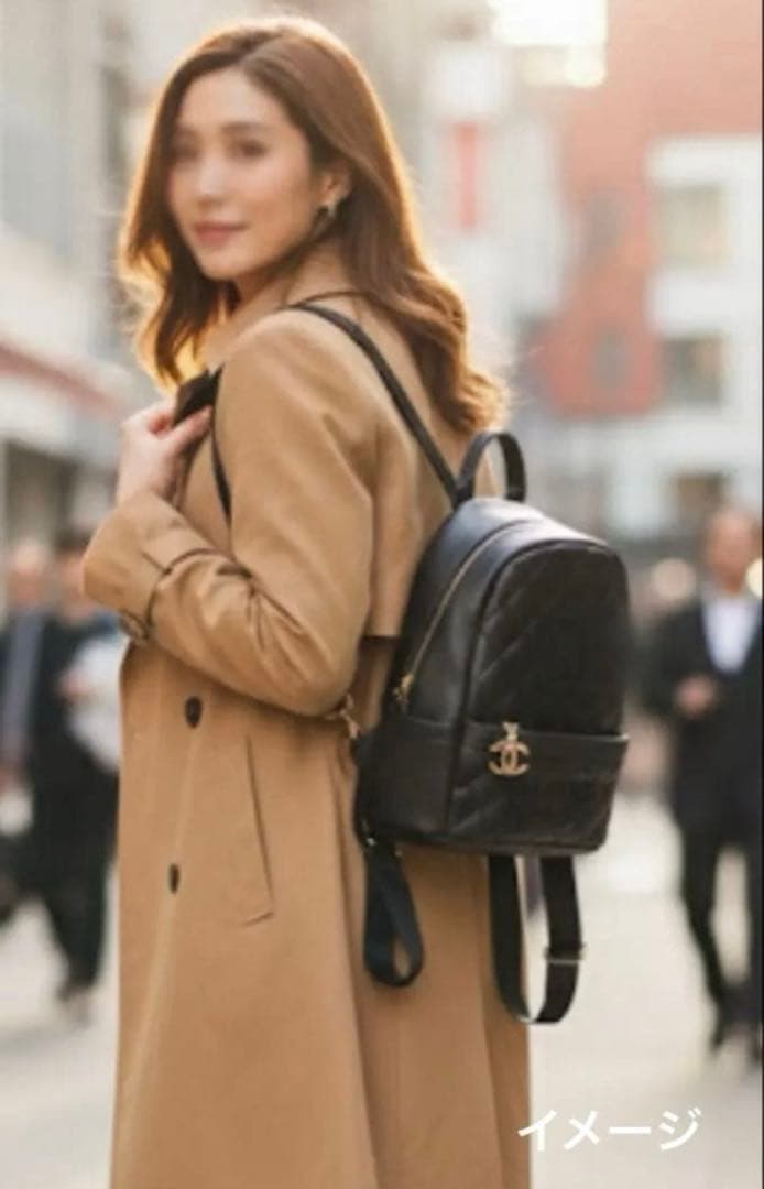 【新品 】CHANELシャネル ノベルティ ブラック リュック バッグ
