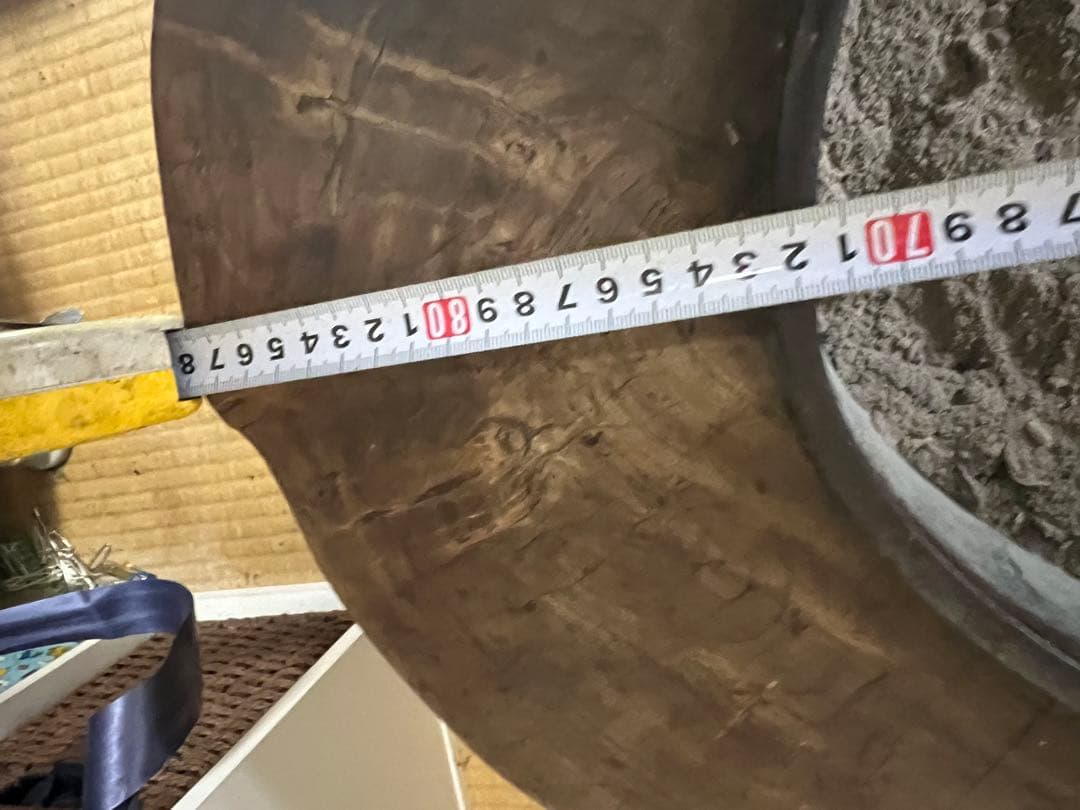 木製オーバル型火鉢 約80cm