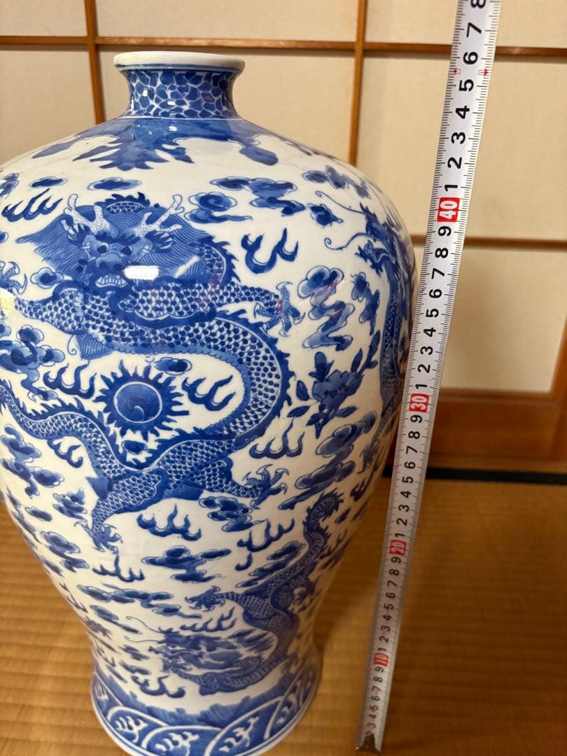 壺　置物　龍