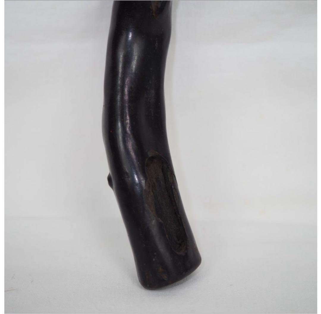 送料無料　時代物　黒珊瑚　海松　煙管入れ　重102ｇ　提げ物