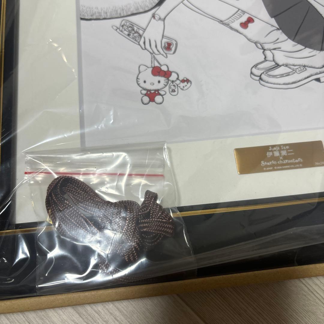 伊藤潤二×サンリオキャラクターズ 複製原画 ギャル富江×ハローキティ