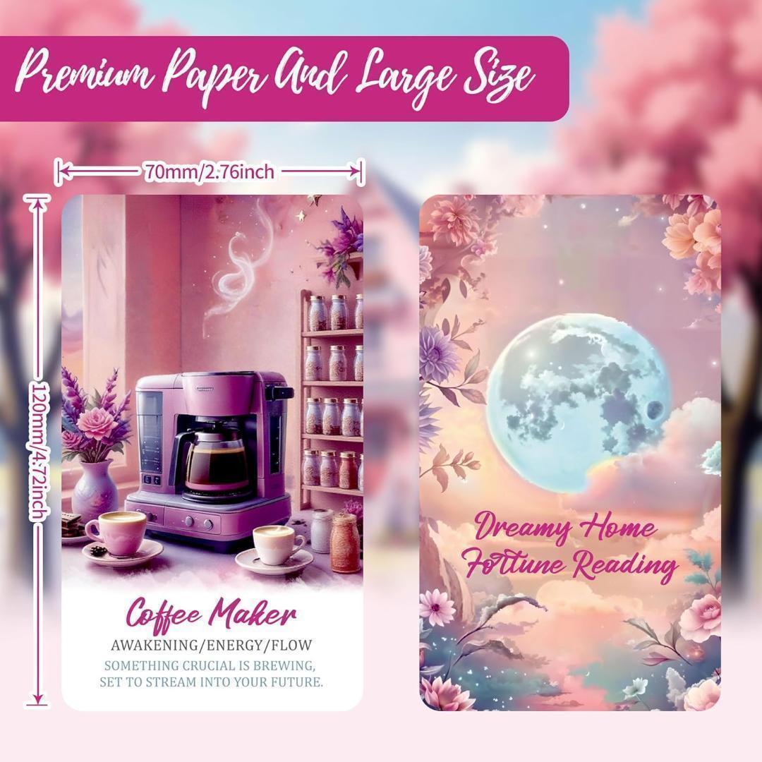 【正規品オラクルカード】夢可愛い✨ピンクエッジ✨家がテーマの女子力溢れるデッキ