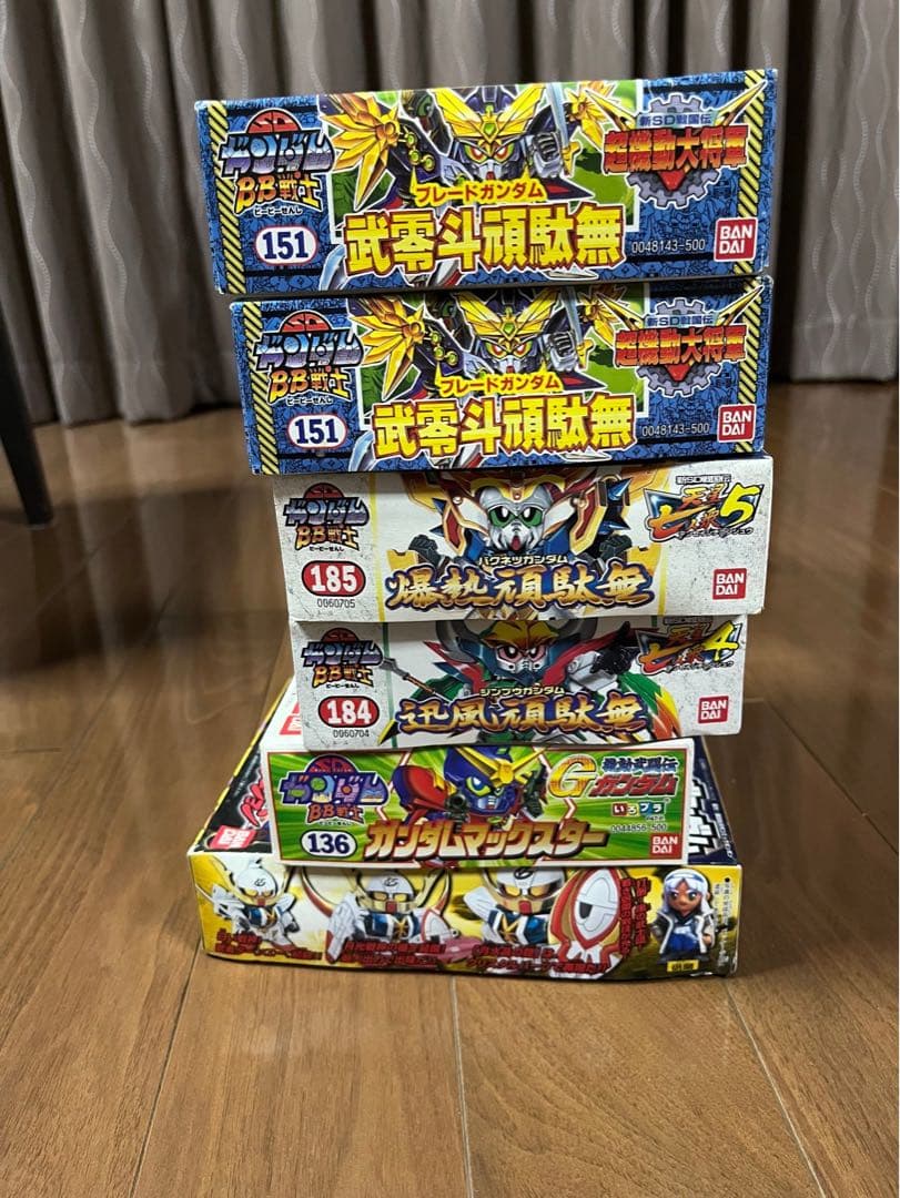 6箱　新品　未組立　ガンダム　レトロ　古い　ガンプラ　SDガンダム　BB戦士