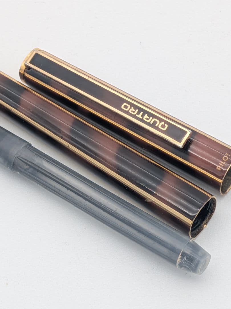 【廃盤品】PILOT QUATRO Brown 万年筆・ペン先14K②16