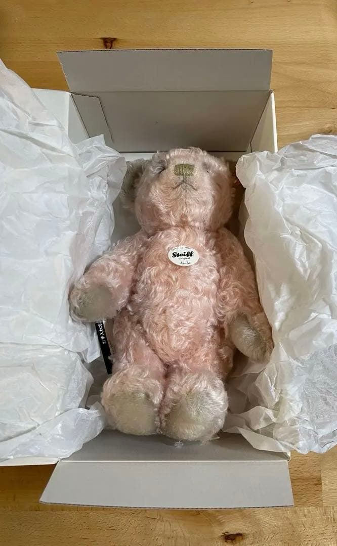 新品☆Steiff ぬいぐるみ ピンク 約30cm
