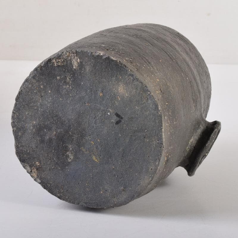 朝鮮美術　須恵器　新羅土器　新羅無細土　壷　時代箱付　C　8040A