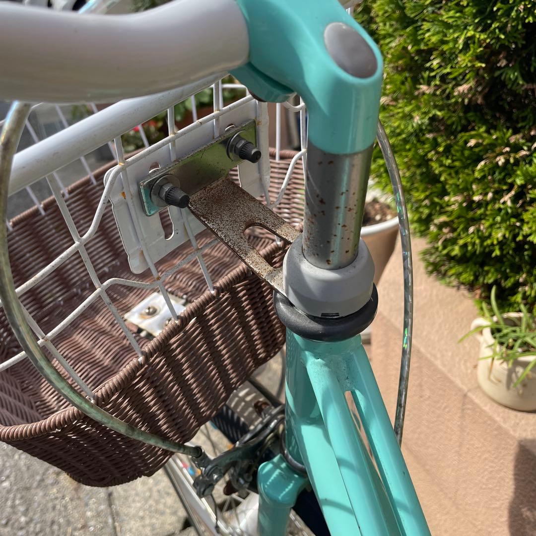 サイクルジョイ 子供用自転車 ジュニア ミントグリーン