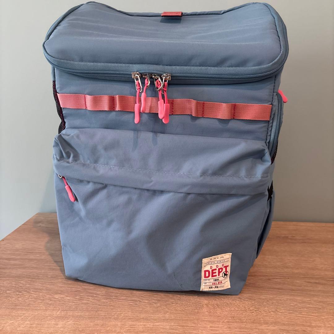 DEPT グレイッシュブルー キャリーバッグ