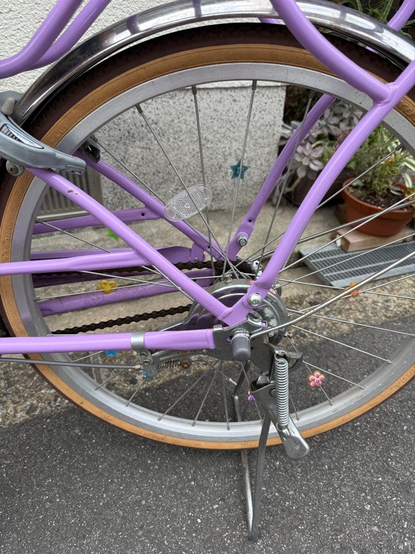 SALE！ラベンダーカラー 自転車キッズ　22cm