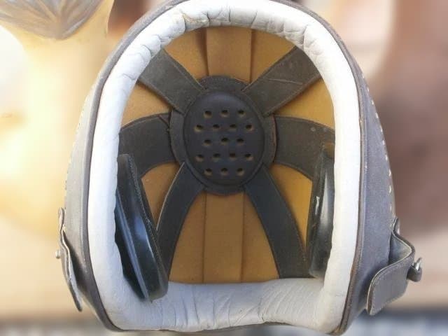 東ドイツ　ハンガリー軍　空挺用 ヘルメット 訓練用　ビンテージ