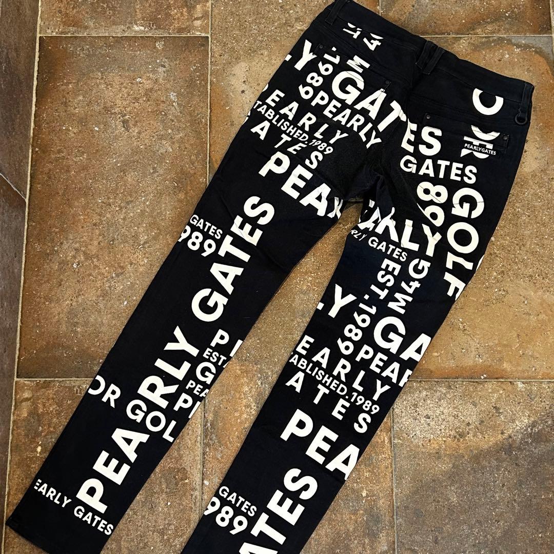 PEARLY GATES パンツ　総柄　30th