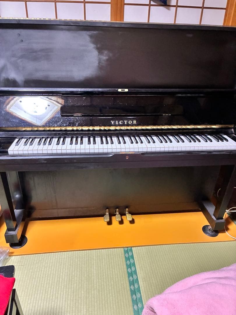 希少 VICTOR アップライトピアノ 文部省検査合格品 教育用 練習用に