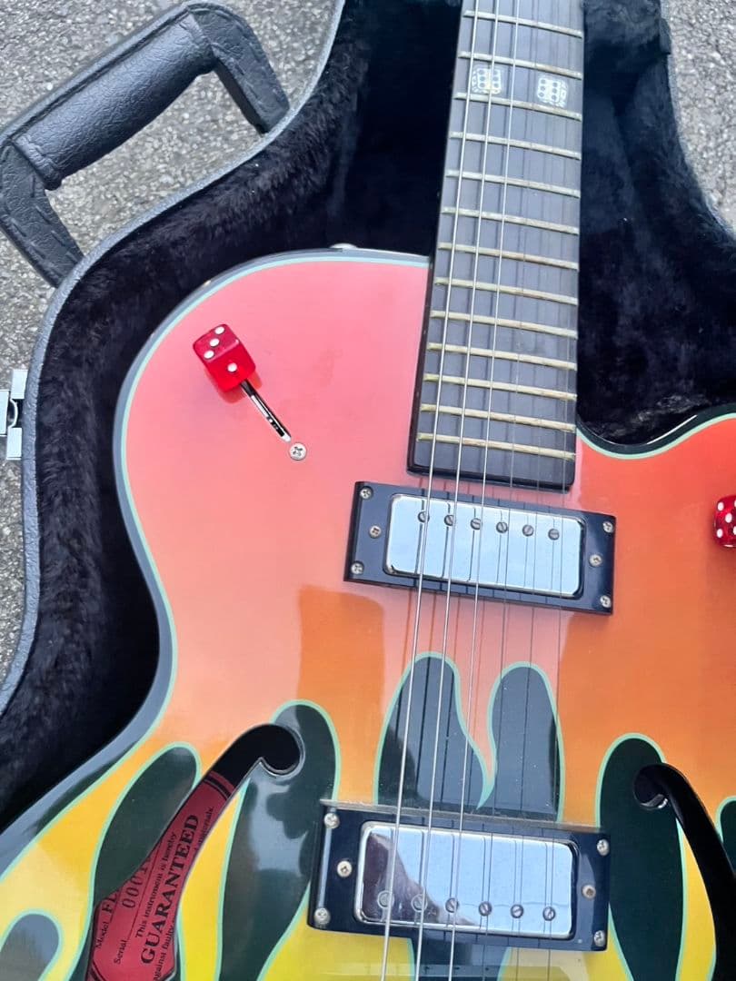 美品 Epiphone Flamekat エレキギター ケース付 希少
