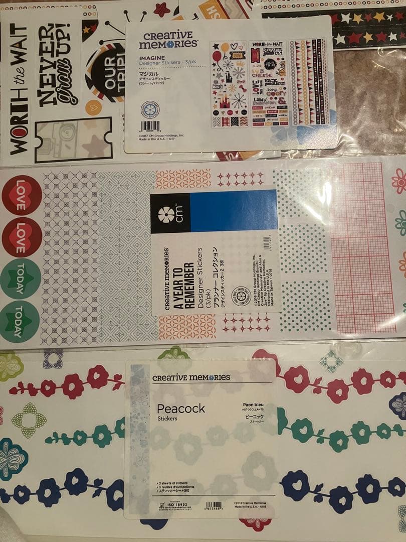 クリエイティブメモリーズ スティッカーなど色々　ピクチャーデイズ⭐️未対応多々あり
