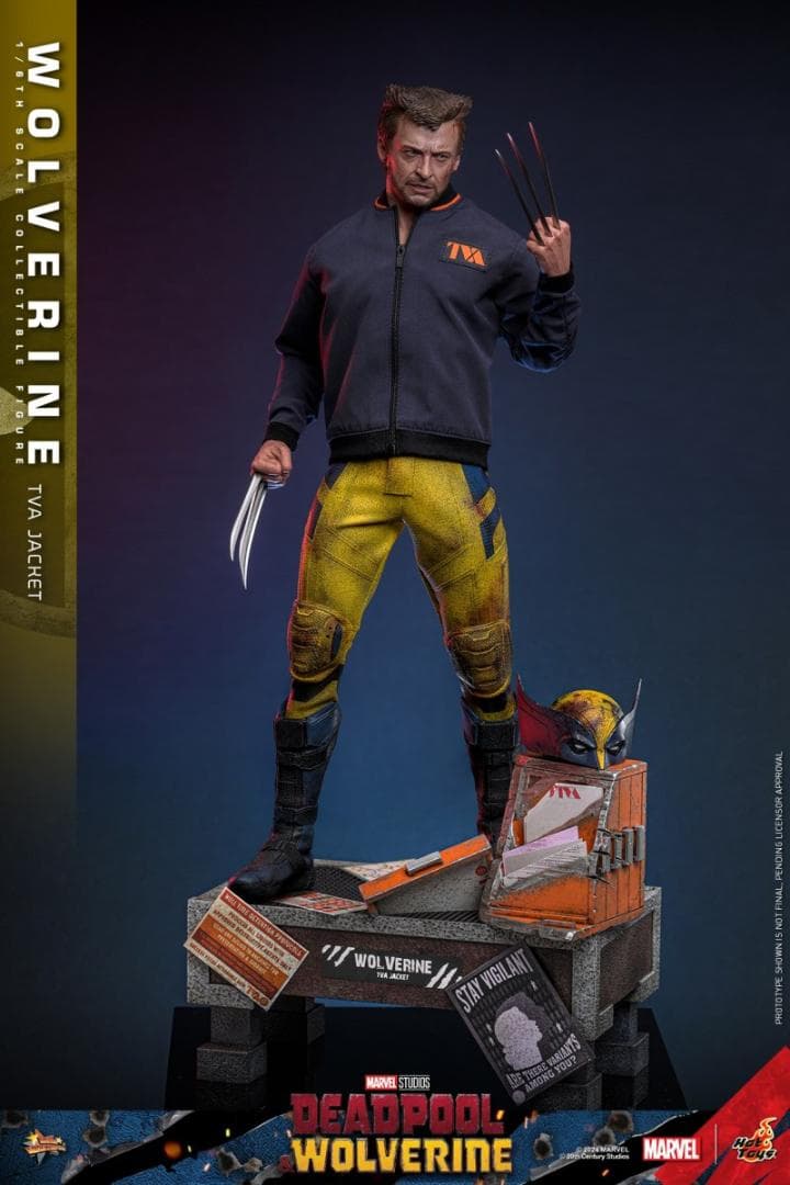 ホットトイズ 1/6 デッドプール ウルヴァリン TVAジャケット MMS756