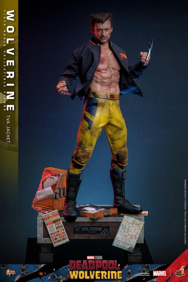 ホットトイズ 1/6 デッドプール ウルヴァリン TVAジャケット MMS756