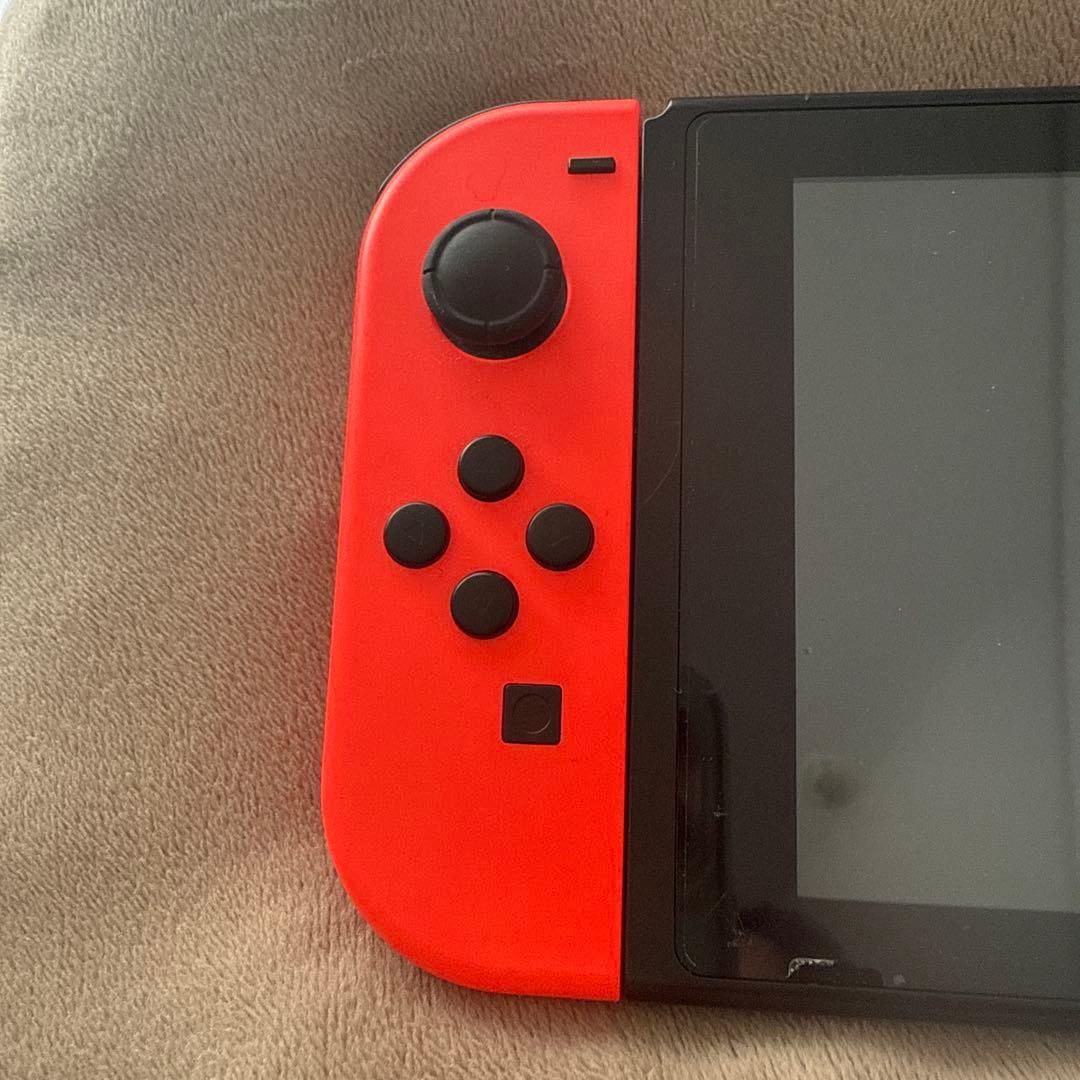 Nintendo Switch 赤/青 本体　マリオオデッセイ　赤いケース付き